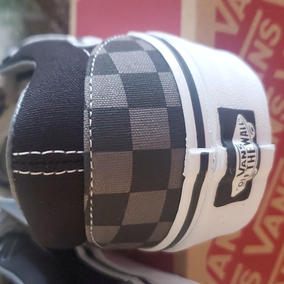 Vans Classic Slip-On Black Pewter Checkerboard Unisex Size U.S 8.5 Men/10 Women - Picture 13 of 14